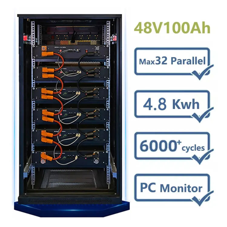 48V 100AH ​​Rack Модел за складирање енергија Литиумска батерија