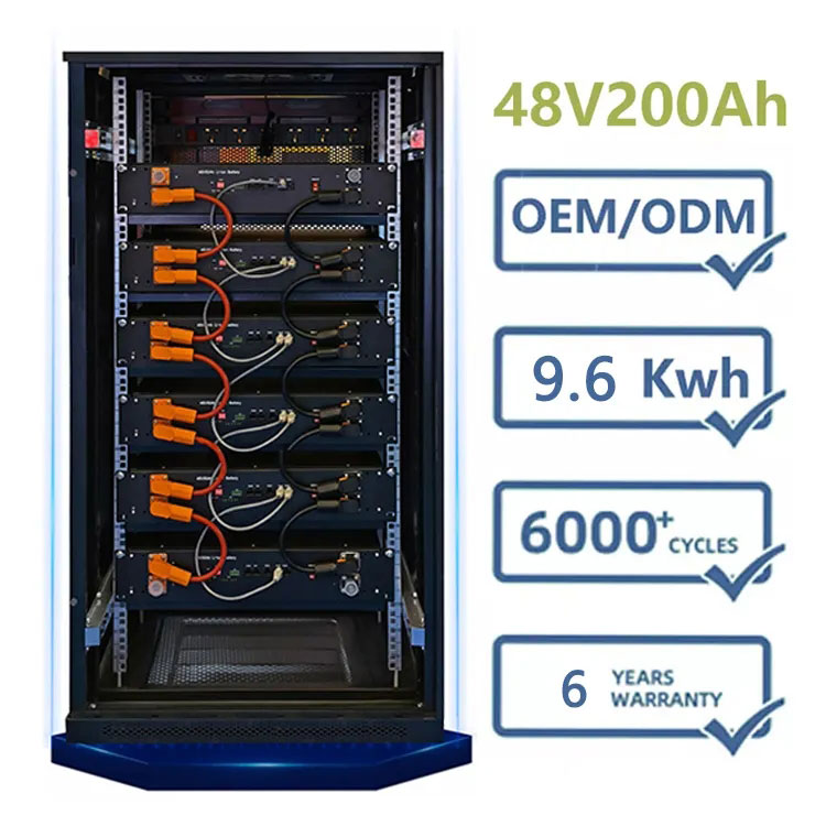 48V 200AH Rack Модел за складирање енергија Литиумска батерија